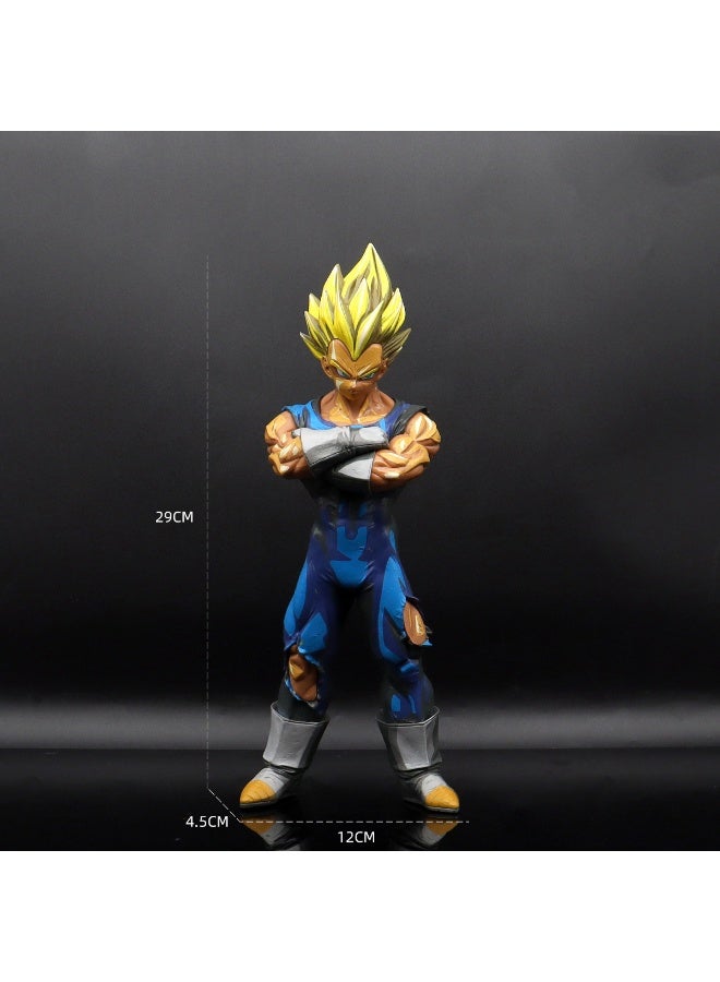 Dragon Ball Super Saiyan Vegeta 29 cm Figure, Eye-catching Desktop and PC Case Decoration - Image 1
